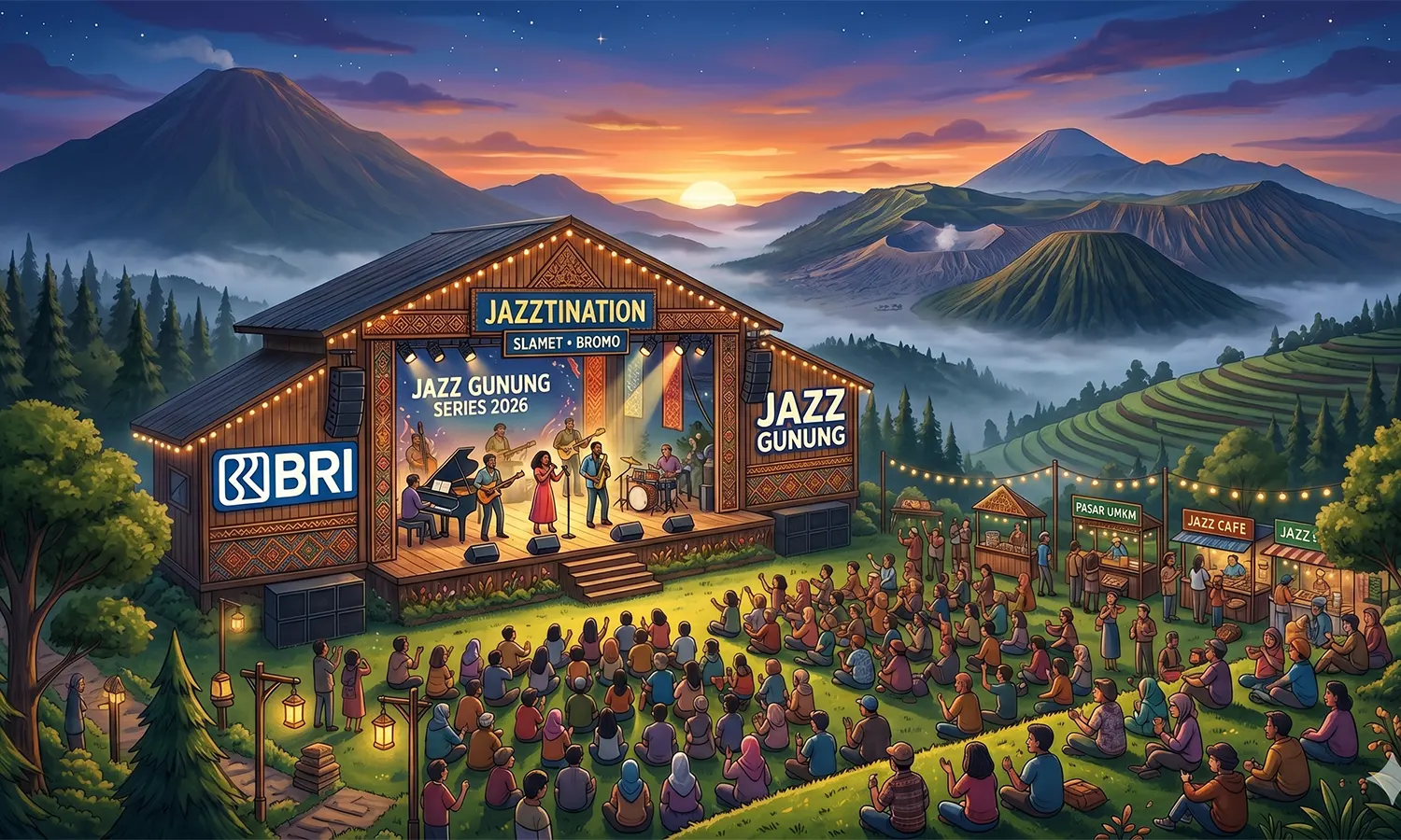 Harmoni Alam dan Irama Jazz: BRI Kembali Hadirkan Jazz Gunung Series 2026